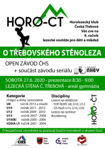 pozvánka na lezeckou soutěž mládeže